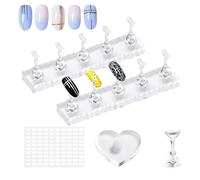 Nagelständer - 85g Acryl Magnetischer Kunstnagel Halter | Acryl Maniküre Organizador - Elegante Design für Nagelkunst Übung Präsentation Zuhause Salon kreative Ordnung und Komfort
