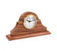 Nagina International Wooden Handcrafted & Carved Desk Clock - Home Decor Gift