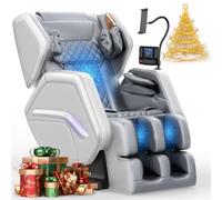 NAGLIFOR Sillón de Masaje, sillón reclinable de Cuerpo Completo con 14 Rodillos, 8 Bolsas de Aire, función de calefacción, Masaje de pies, Altavoz Bluetooth, Control Remoto táctil