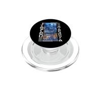Nagoya City Retro Japón Estética Calles de Nagoya PopSockets PopGrip para MagSafe