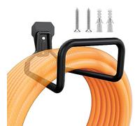 Nagoyuki Soporte de Pared para Manguera de JardíN, Colgador de Manguera de Agua de Servicio para Exteriores, Carretes de Manguera de Metal Gancho de Manguera para Manguera de JardíN