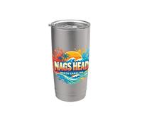 Nags Head North Carolina Beach Town Sand Dunes Novedad Vaso térmico de acero inoxidable de doble pared