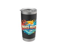 Nags Head North Carolina Beach Town Sand Dunes Novedad Vaso térmico de acero inoxidable de doble pared