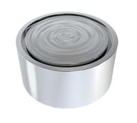 nagu® Ecos. Fuente de Agua Jardín Moderna Acero Corten Ø100 cm | Fuente Decorativa Exterior Minimalista con Bomba y Regulador Caudal | Fuente Plug & Play para Interior o Exterior con Sonido Relajante