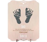 nagu® Newborn Baby Foot and Hand Print Frame. Gift Card for Mother's Day, Father's Day or Grandparents, Birthday. Original gift and details for children's birthdays, scrapbook ideas and baby gifts