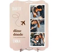 nagu® Tarjeta regalo de madera Dime Donde. Tarjeta regalo viaje sorpresa. Regalos para amantes de los viajes. Experiencias para regalar que no se olvidan nunca.