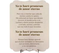 nagu® Tarjeta San Valentin Mujer u Hombre. Tarjeta Regalo de Madera para Novio o Novia. Postal para Regalos Aniversario Parejas o Cumpleaños con Frase de Amor. Felicitación Día de los Enamorados