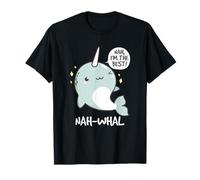 Nah Whal Soy el Mejor Amante del narval Divertido Dibujos Animados Kawaii Camiseta