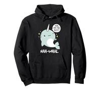 Nah Whal Soy el Mejor Amante del narval Divertido Dibujos Animados Kawaii Sudadera con Capucha