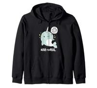 Nah Whal Soy el Mejor Amante del narval Divertido Dibujos Animados Kawaii Sudadera con Capucha