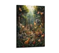 NAHCBIOT Animales de la jungla Cuadro En Lienzo Cuadros DecoRataivos Pinturas Murales Cuadros Modernos Impresiones Lienzo Para Salon Dormitorios Comedor Pasillo 12x18inch(30x45cm)