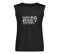 Nahko and Medicine for The People Vest Tank Camiseta de algodón para hombre, color negro, sin mangas, Negro , L