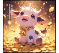 NAHUIGOOD Kit De Punto De Cruz De 11Ct Vaca Animal 11Ct40X50Cm Kit Bordado Cuadros En Punto De Cruz Kit Punto De Cruz Tela Impresa Cuadros De Punto De Cruz Punto De Cruz Para Hacer