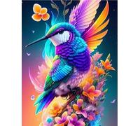 NAHUIGOOD Kit de punto de cruz DIY Kit de bordado,de punto de cruz para adultos principiantes lindo arte de pared decoración del hogar,Pajarito 11CT40x50cm