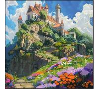 NAHUIGOOD Kit Punto De Cruz Con Hilos Y Tela Paisaje 11Ct40X50Cm Kit Bordado Cuadros En Punto De Cruz Kit Punto De Cruz Tela Impresa Cuadros De Punto De Cruz Punto De Cruz Para Hacer