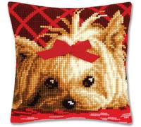 NAHUIGOOD Punto De Cruz Kit Lindo Cachorro 45X45Cm Manualidades Adultos Decoracion Bordar Kit Principiantes Completo Diy Bordado Creativo Regalo，Cross Stitch