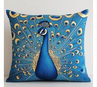 NAHUIGOOD Punto De Cruz Kit Pavo Real 45X45Cm Manualidades Adultos Decoracion Bordar Kit Principiantes Completo Diy Bordado Creativo Regalo，Cross Stitch