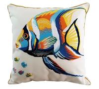 NAHUIGOOD Punto De Cruz Kit Peces De Colores 45X45Cm Manualidades Adultos Decoracion Bordar Kit Principiantes Completo Diy Bordado Creativo Regalo，Cross Stitch