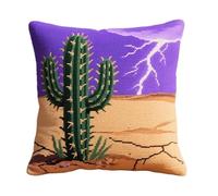 NAHUIGOOD Punto De Cruz Kit Plantas Del Desierto 45X45Cm Manualidades Adultos Decoracion Bordar Kit Principiantes Completo Diy Bordado Creativo Regalo，Cross Stitch