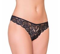 NAIARA - 140 Braga Bikini brasileña en blonda Encaje Color: Negro Talla: M