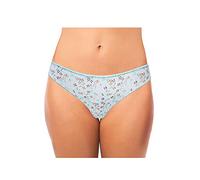 NAIARA - 670 Pack de 2 Tangas de Mujer con Estampado de fantasía realizada en algodón y Elastano Color: STDO. Verano Talla: Unic