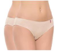 Naiara Pack de 2 Bragas 875 (Única, Blanco)