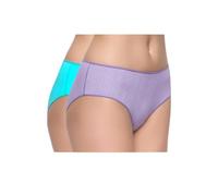 Naiara Pack de 2 Bragas de Mujer Estampados Poliamida 985 (FR/ES, Letras, Talla única, Regular, Regular, Multicolor)