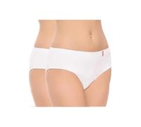 Naiara Pack de 2 Bragas Lisas 885 (Única, Blanco)