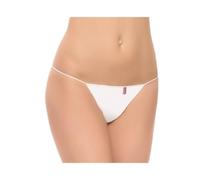 Naiara Pack de 2 Tangas de Hilo 865 (FR/ES, Letras, Talla única, Regular, Regular, Blanco)