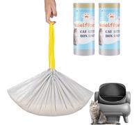 Naielfopet 30 bolsas de arena para gatos, compatibles con Neakasa M1 con parte superior abierta, autolimpiable, bolsas de basura supergruesas de 3 mils, bolsas de basura de 27 x 13 pulgadas