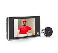 NAIERDI Cámara mirilla para puerta de apartamento de 3.5 pulgadas LCD HD pantalla de 120 grados gran angular visual timbre de puerta digital visor de puerta súper largo tiempo de espera