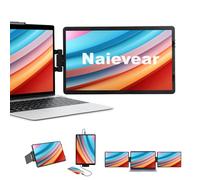 Naievear Monitor portátil, 14.1pulgadas, 1920 × 1080P FHD IPS Monitor de Pantalla para Laptop con HDMI/Tipo-C/USB-C, Segunda Pantalla Externa para portátil/PC/Mac/PS3/4/5/Xbox/