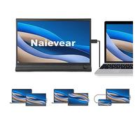 Naievear Monitor portátil, 15.6 pulgadas, 1080P FHD IPS, monitor extensor de pantalla para portátil con HDMI/Type-C/Usb-C, para portátil/PC/Mac/PS3/4/5/Xbox/teléfono (15.6 pulgadas)