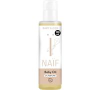 Naïf Aceite para Bebé 0% Perfume con Aceite de Coco Natural - Aceite corporal para masaje de bebés, piel sensible, dermatológicamente probado, desde el nacimiento - 100 ml