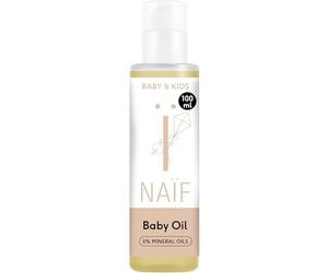 Naïf Aceite para Bebés y Niños - Con ingredientes naturales, vegano, para masaje y cuidado diario de la piel del bebé - Sin microplásticos ni aceites minerales - 100ml