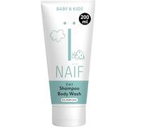 Naïf - Champú y gel de ducha 2 en 1-0% perfume - Sin SLES, microplásticos ni siliconas - Dermatológicamente probado - Ingredientes de origen natural - 200 ml