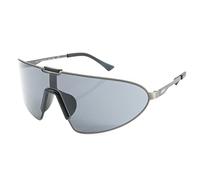 NAIF - Gafas de Sol Unisex Deportivas, Modelo Slats - Diseño Envolvente y Pantalla Completa, Ideal para Running, Ciclismo y Trail - Fabricadas en Metal, Disponibles en Negro, Dorado y Gris