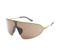 NAIF - Gafas de Sol Unisex Deportivas, Modelo Slats - Diseño Envolvente y Pantalla Completa, Ideal para Running, Ciclismo y Trail - Fabricadas en Metal, Disponibles en Negro, Dorado y Gris