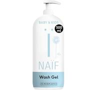 Naïf Gel de Ducha Nutritivo para Bebés y Niños - Gel de ducha para piel sensible, con ingredientes naturales, vegano, cuidado diario del bebé - 500ml