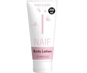 Naïf - Loción corporal nutritiva para bebés y niños - Crema para piel sensible - Sin aceites minerales - Con ingredientes naturales - Rápida absorción - Vegana - 200 ml