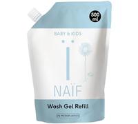 Naïf Recambio Gel de Ducha Nutritivo para Bebés y Niños - Gel de ducha para piel sensible, con ingredientes naturales, vegano, cuidado diario del bebé - 500ml