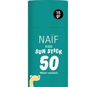 Naïf Stick Solar Mineral para Niños SPF 50 - Protección UVA/UVB, resistente al agua, sin microplásticos ni aceites minerales, dermatológicamente probado - 15 g
