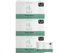Naïf - Toallitas húmedas sin plástico - 1296 toallitas (24 x 54 toallitas) - limpia y protege el cuerpo y la cara del bebé - 99% agua - 0% perfume y alcohol