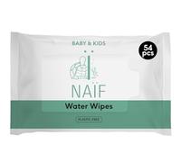 Naïf - Toallitas húmedas sin plástico - 54 toallitas - Cuidado del culito, cuerpo y cara del bebé - 99% agua - 0% perfume y alcohol - Caja de toallitas húmedas sostenibles - Línea Eucalipto Sensitive