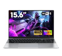 NAIKLULU 15.6 Pulgadas 2026 Laptop Processor i5-7Y54(1,2 a 3,2 GHz), RAM 16GB SSD 512GB Ordenador Pc Portatil Computadora, 5000Mah/1920x1080P/Webcam/WIFI 5/Ranura para Tarjeta TF