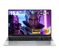 NAIKLULU 15.6 Pulgadas Ordenador Portatil Processor i5-7Y54(1,0 a 3,2 GHz), RAM 16GB SSD 512GB Pc Portatil Laptop Notebook Computadora Portatil, 5000Mah/1920x1080P/Webcam/WIFI 5/Ranura para tarjeta TF