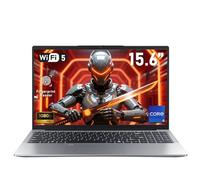NAIKLULU 15.6 Pulgadas Pc Ordenador Portatil Computadora 2025 Laptop, Processor i3-1025G1(1,2 a 3,4GHz) RAM 16GB SSD 1TB Notebook, Teclado Completo Retroiluminado/Desbloqueo por Huella/Webcam/6000Mah