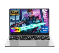 NAIKLULU 16 Pulgadas Ordenador Pc Portatil Processor N100 (1,0 a 3,4GHz), RAM 16GB SSD 1TB Laptop 2025, Computadora Portatil Notebook/Teclado Completo Retroiluminado/1920x1200P/Webcam