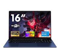 NAIKLULU 16 Pulgadas Ordenador Pc Portatil RAM 16GB SSD 512GB, Processor N150 (1,2 a 3,6GHz) Laptop 2026 Computadora Portatil, 6000Mah/Teclado Completo Retroiluminado/1920x1200P/Webcam