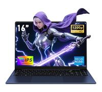 NAIKLULU 16 Pulgadas Pc Portatil Ordenador Processor N150 (1,2 a 3,6GHz) RAM 16GB SSD 1TB 13th Gen Twin Lake Laptop 2025, Computadora Portatil, Teclado Completo Retroiluminado/6000MAh/Touchpad